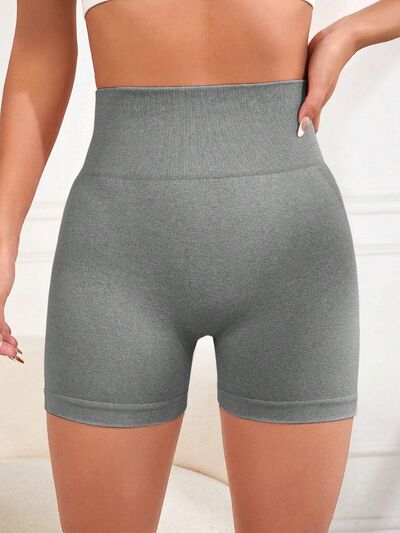 High Waist Active Shorts - FitFemme.Shop