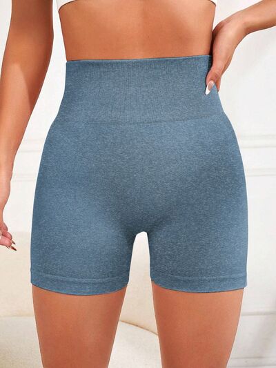 High Waist Active Shorts - FitFemme.Shop