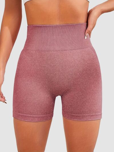 High Waist Active Shorts - FitFemme.Shop