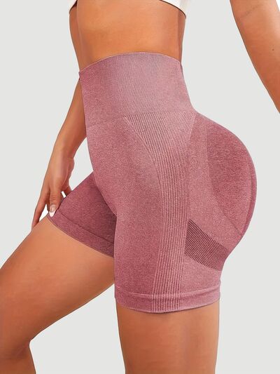 High Waist Active Shorts - FitFemme.Shop