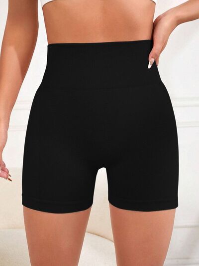 High Waist Active Shorts - FitFemme.Shop