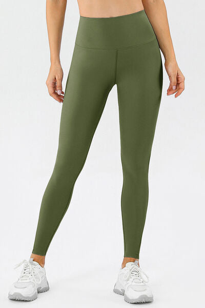 High Waist Skinny Active Pants - FitFemme.Shop