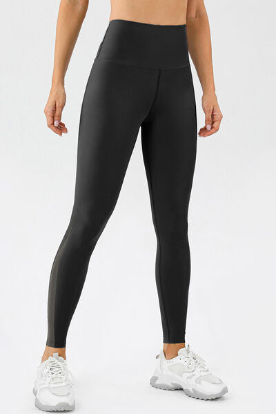 High Waist Skinny Active Pants - FitFemme.Shop