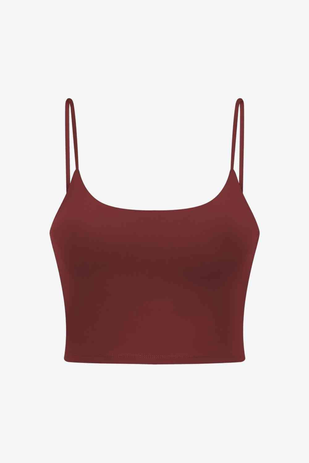 Millennia Feel Like Skin Scoop Neck Sports Cami - FitFemme.Shop