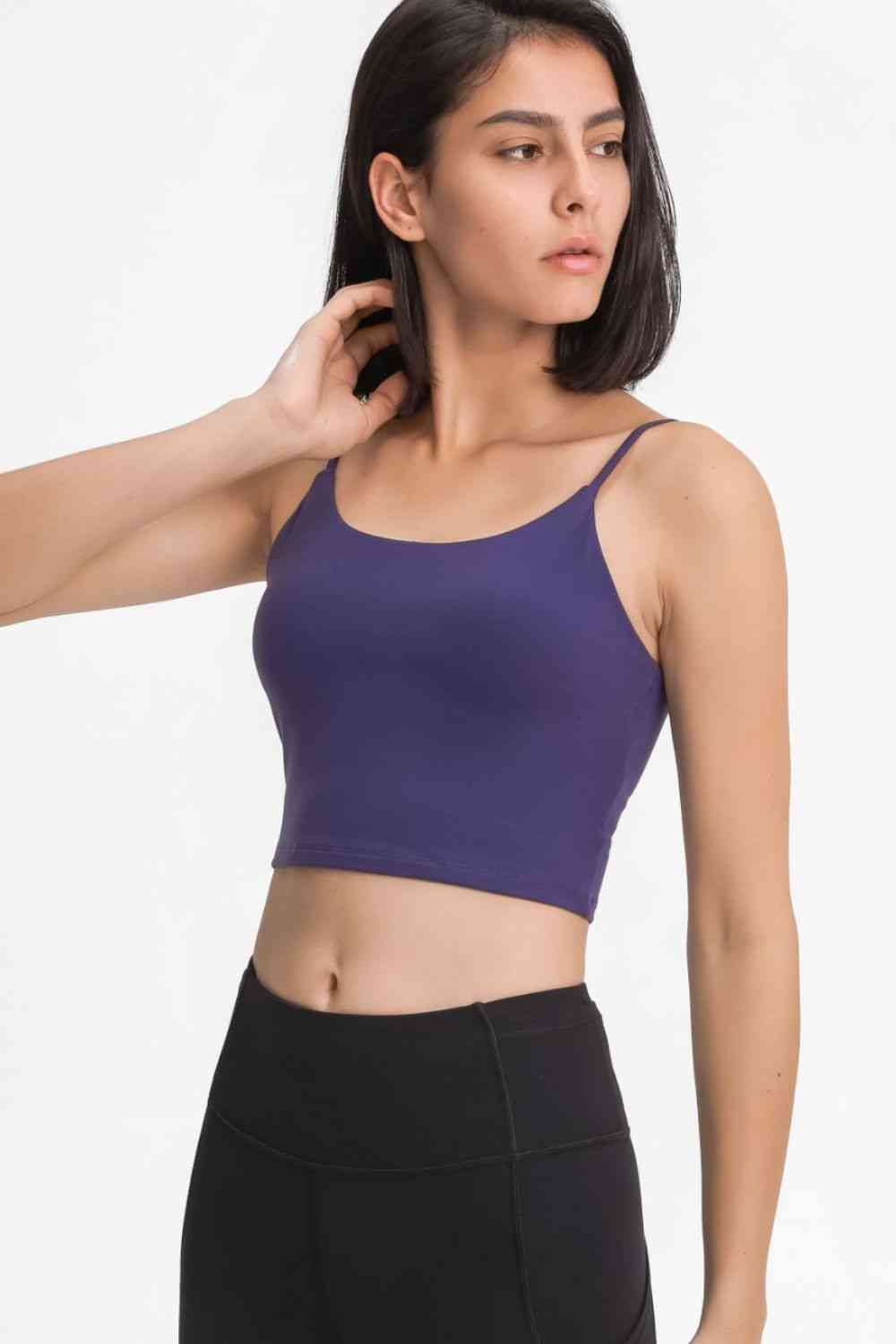 Millennia Feel Like Skin Scoop Neck Sports Cami - FitFemme.Shop