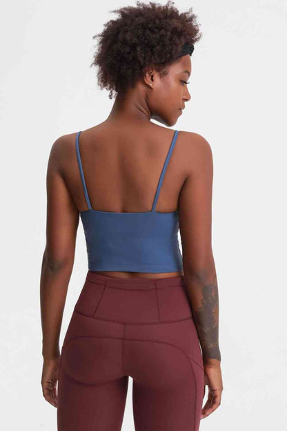 Millennia Feel Like Skin Scoop Neck Sports Cami - FitFemme.Shop