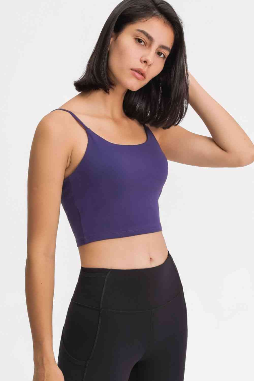 Millennia Feel Like Skin Scoop Neck Sports Cami - FitFemme.Shop