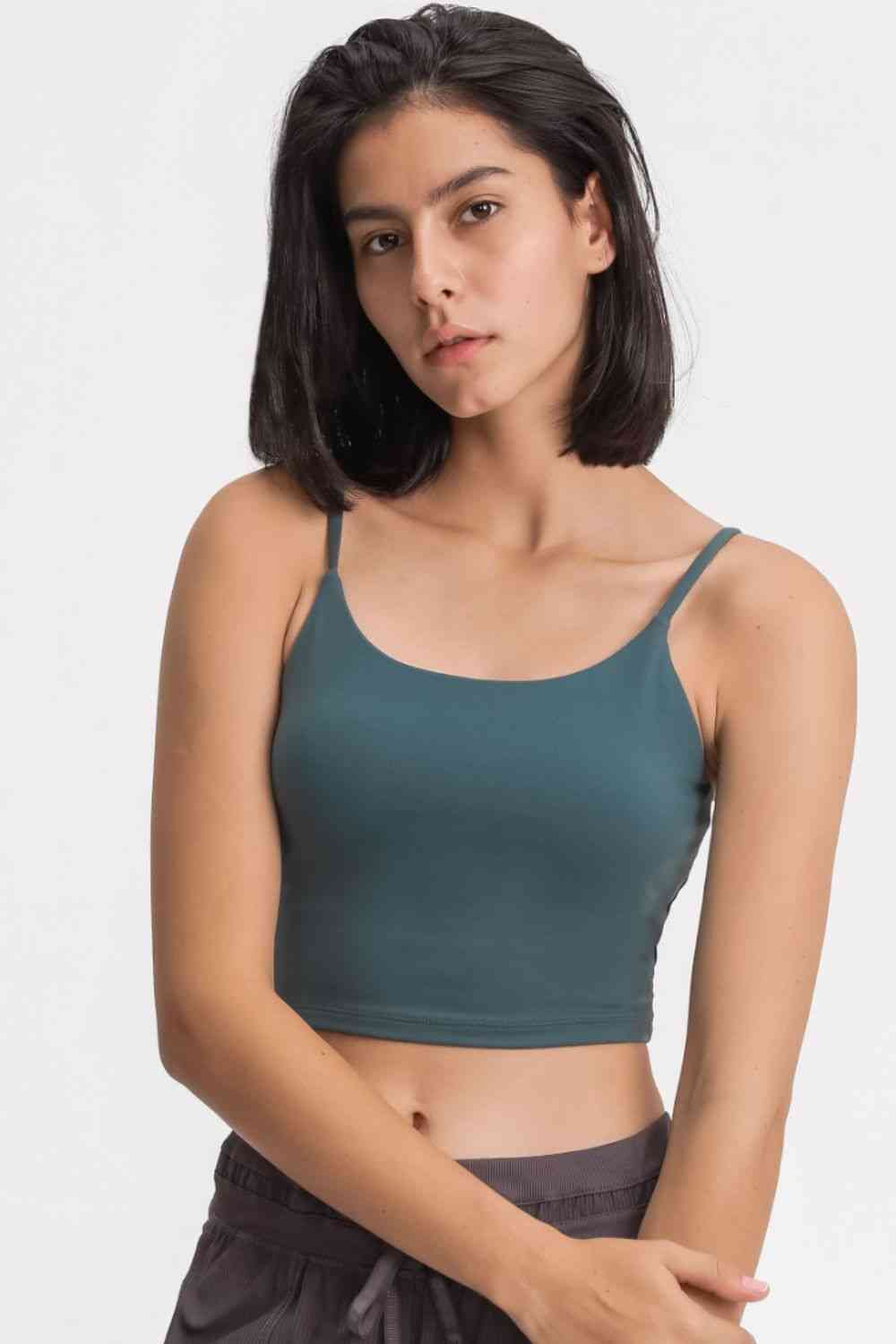 Millennia Feel Like Skin Scoop Neck Sports Cami - FitFemme.Shop