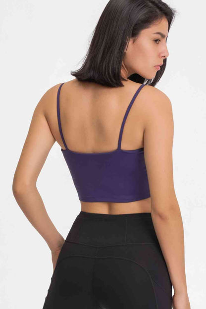 Millennia Feel Like Skin Scoop Neck Sports Cami - FitFemme.Shop