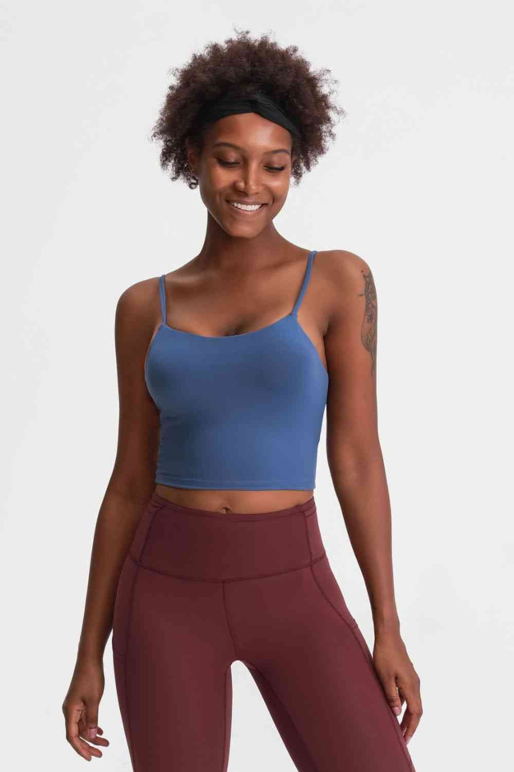 Millennia Feel Like Skin Scoop Neck Sports Cami - FitFemme.Shop