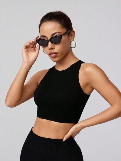 Round Neck Active Tank - FitFemme.Shop