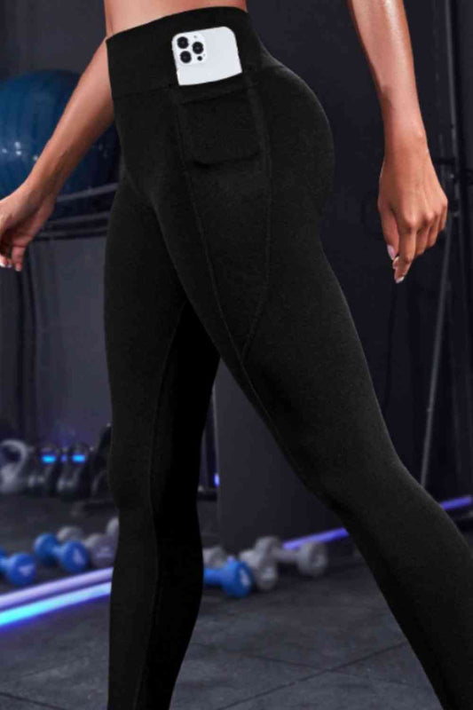 Wide Waistband Sports Leggings - FitFemme.Shop