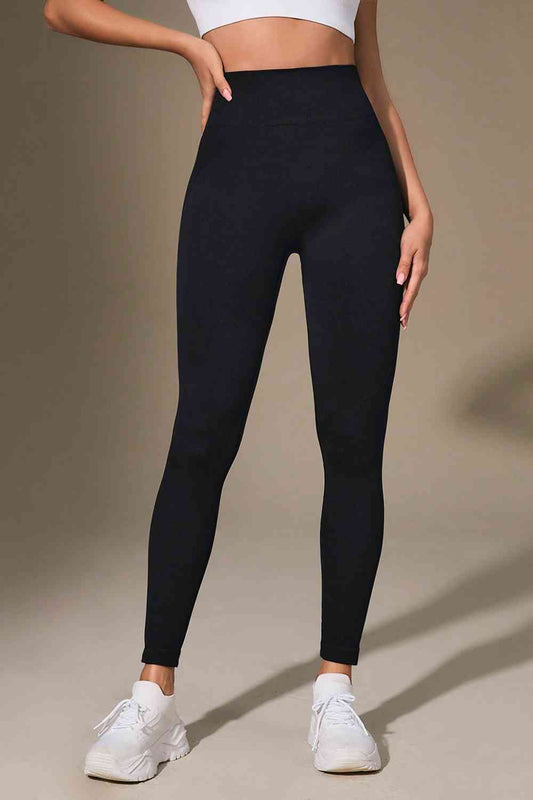 Wide Waistband Sports Leggings - FitFemme.Shop