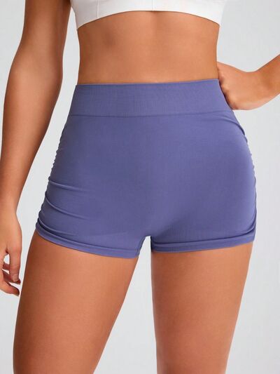 Elastic Waist Active Shorts - FitFemme.Shop