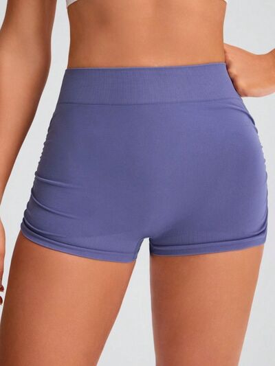 Elastic Waist Active Shorts - FitFemme.Shop
