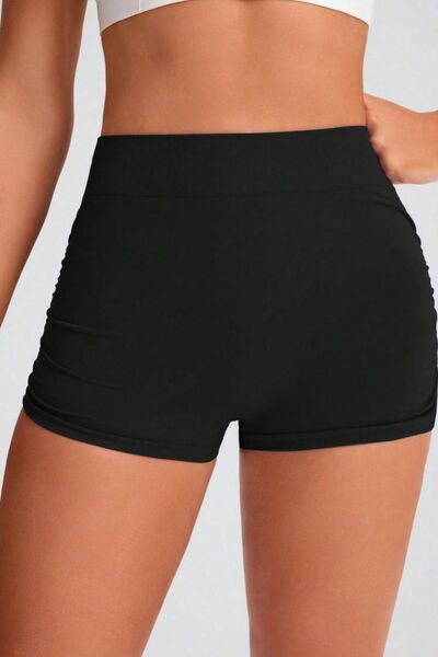 Elastic Waist Active Shorts - FitFemme.Shop