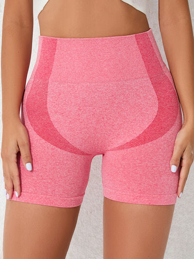 High Waist Active Shorts - FitFemme.Shop
