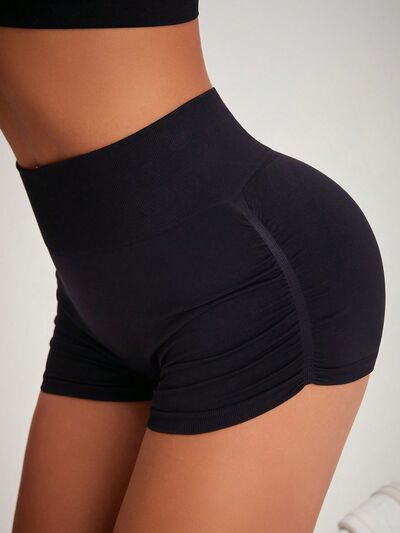 High Waist Active Shorts - FitFemme.Shop