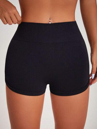 High Waist Active Shorts - FitFemme.Shop