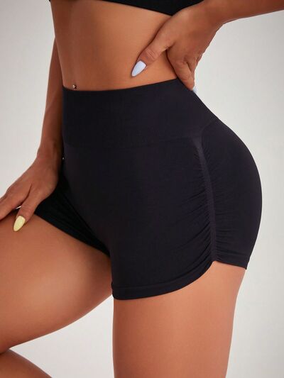 High Waist Active Shorts - FitFemme.Shop