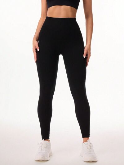 Pocketed High Waist Active Leggings - FitFemme.Shop