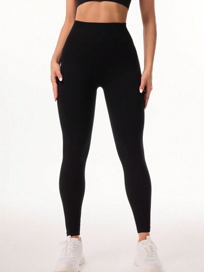 Pocketed High Waist Active Leggings - FitFemme.Shop