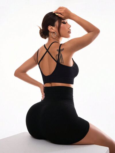 High Waist Active Shorts - FitFemme.Shop