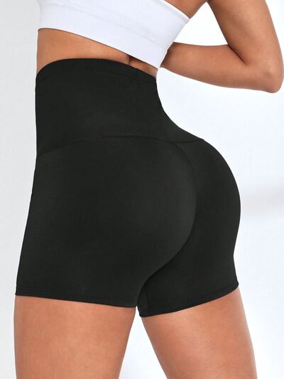 High Waist Active Shorts - FitFemme.Shop