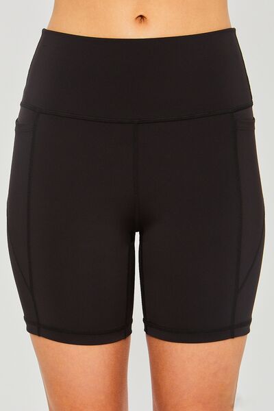 Love Tree High Waist Seam Detail Active Shorts - FitFemme.Shop