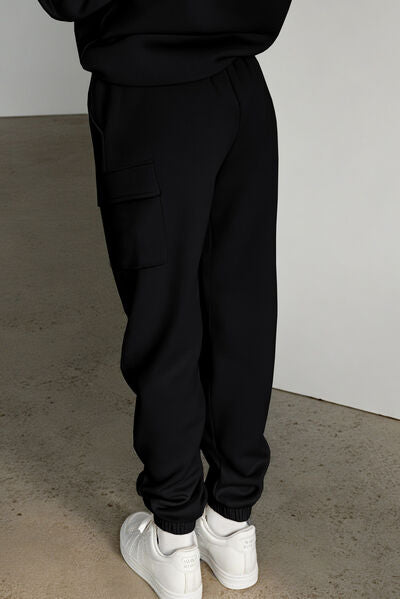 Pocketed Elastic Waist Active Joggers - FitFemme.Shop