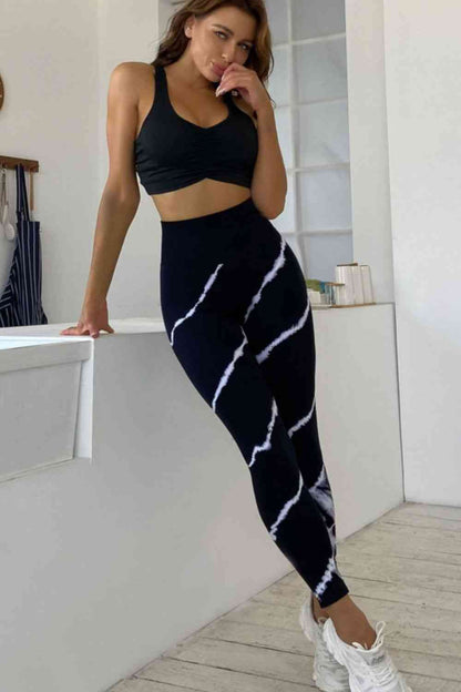 Slim Fit High Waist Long Active Pants - FitFemme.Shop