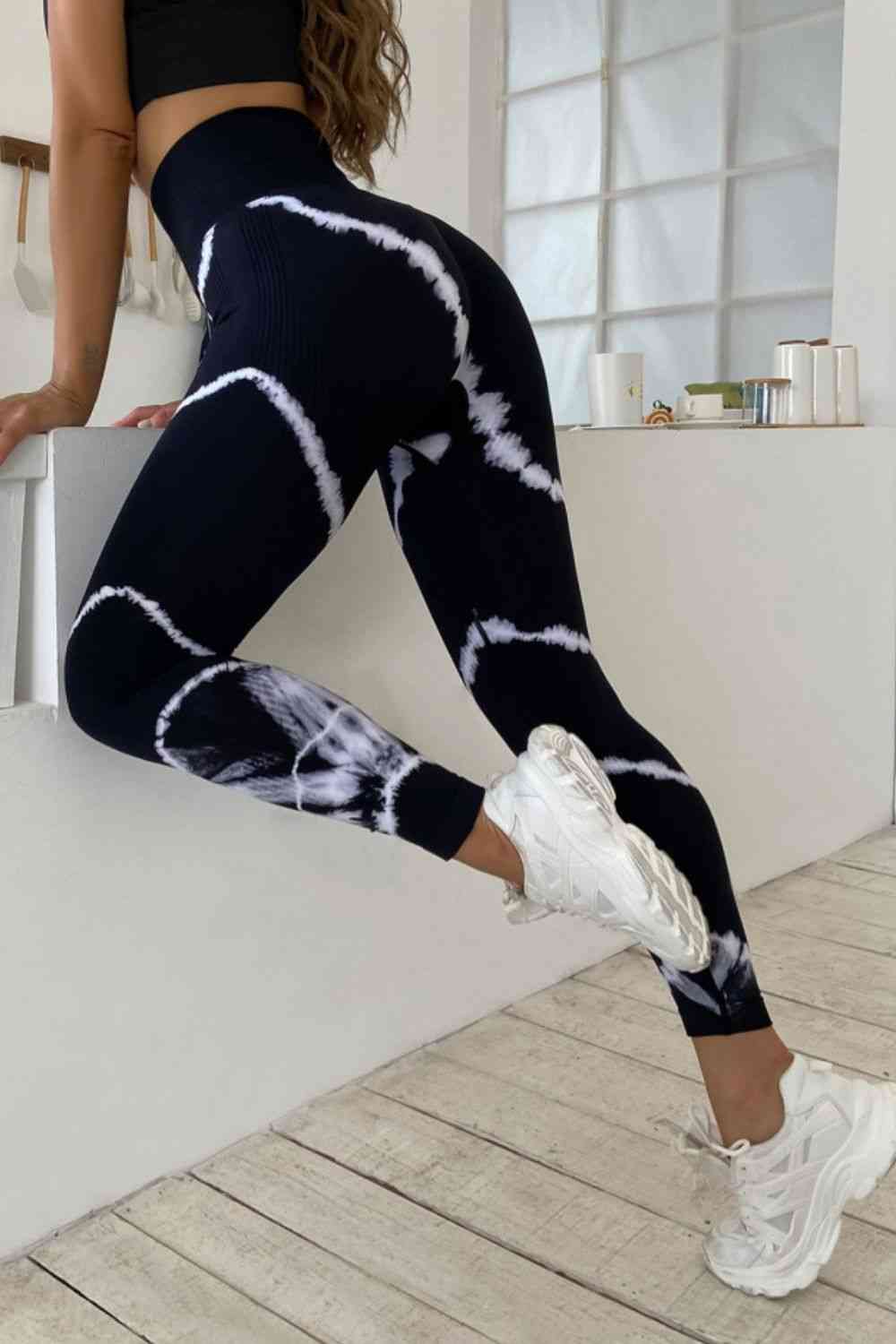 Slim Fit High Waist Long Active Pants - FitFemme.Shop