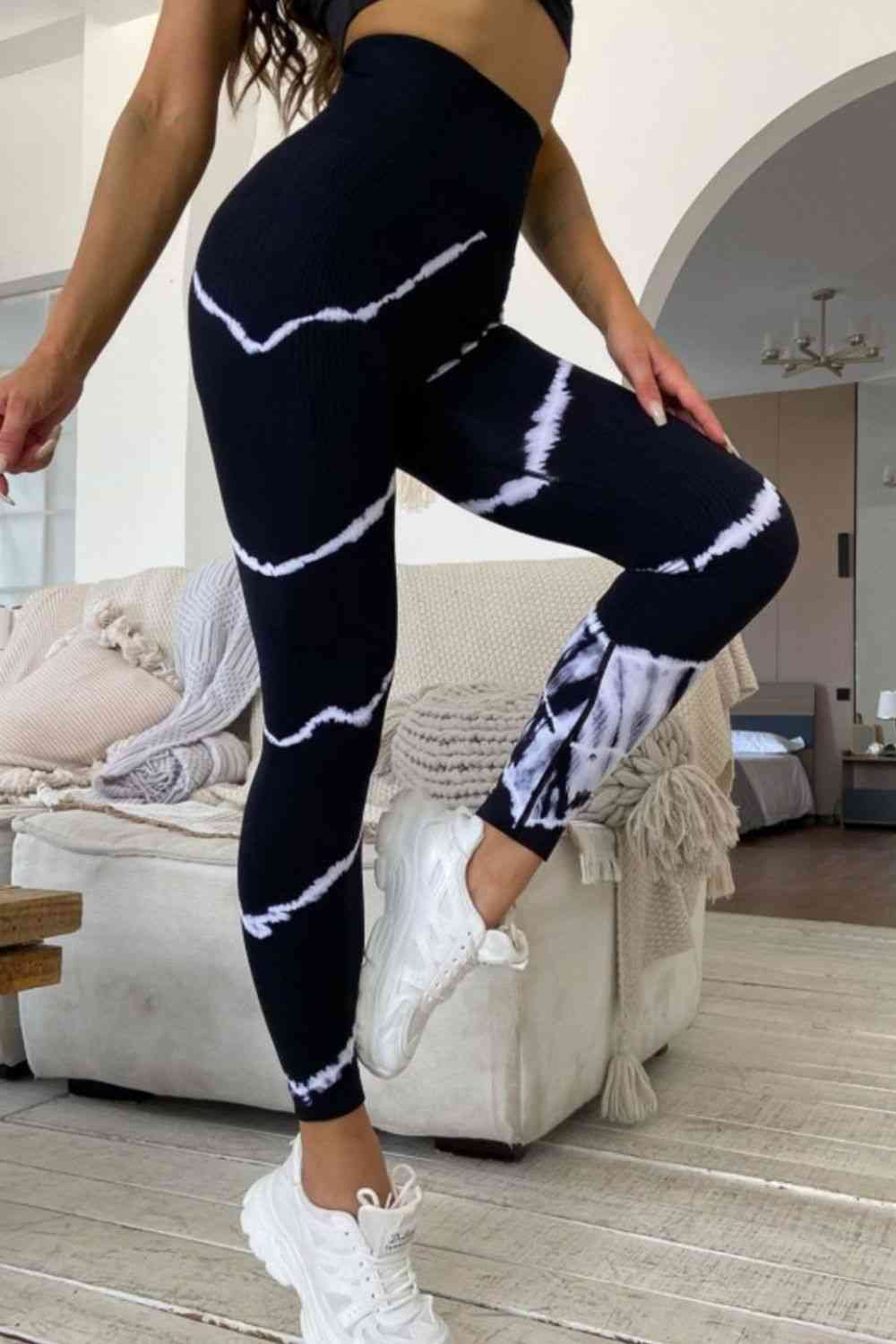 Slim Fit High Waist Long Active Pants - FitFemme.Shop