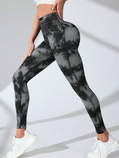 Tie-Dye High Waist Active Leggings - FitFemme.Shop