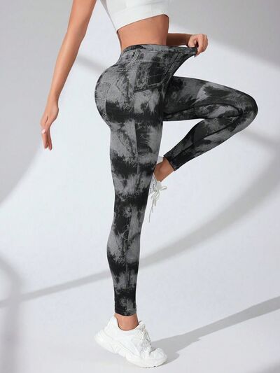 Tie-Dye High Waist Active Leggings - FitFemme.Shop