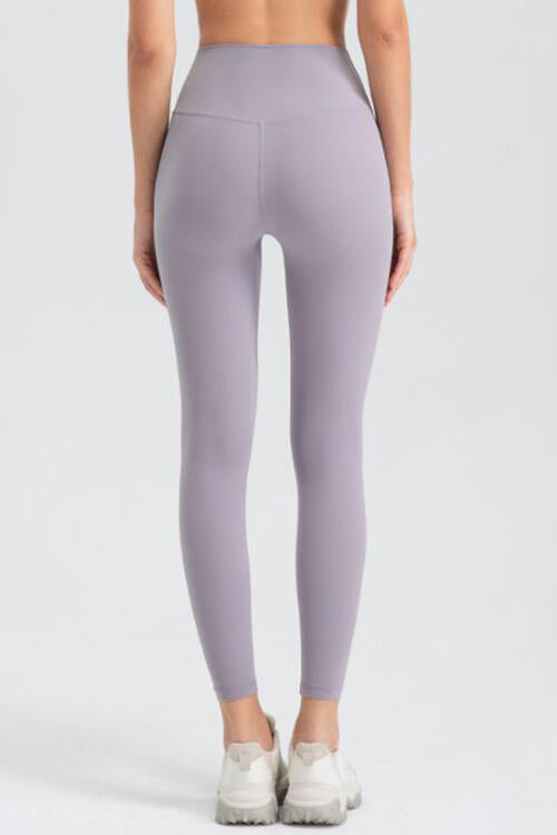 Wide Waistband Slim Fit Active Leggings - FitFemme.Shop