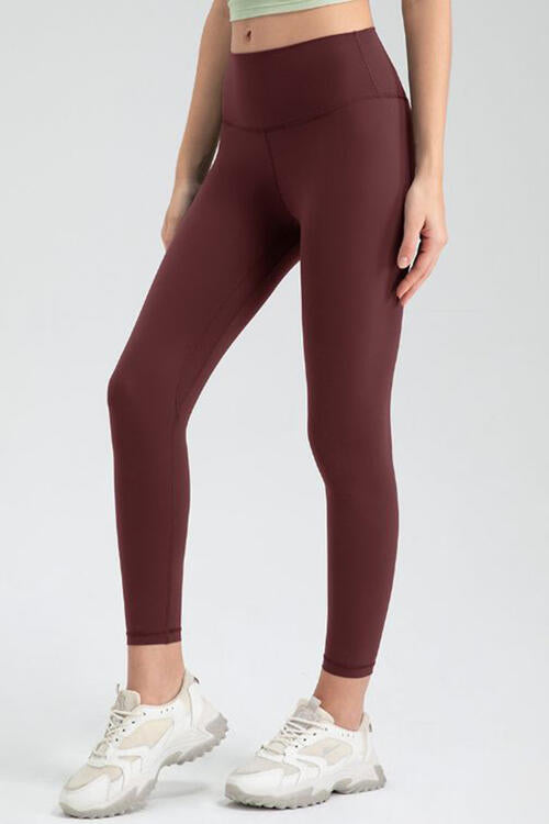 Wide Waistband Slim Fit Active Leggings - FitFemme.Shop