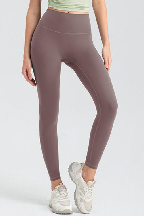Wide Waistband High Waist Sport Leggings - FitFemme.Shop