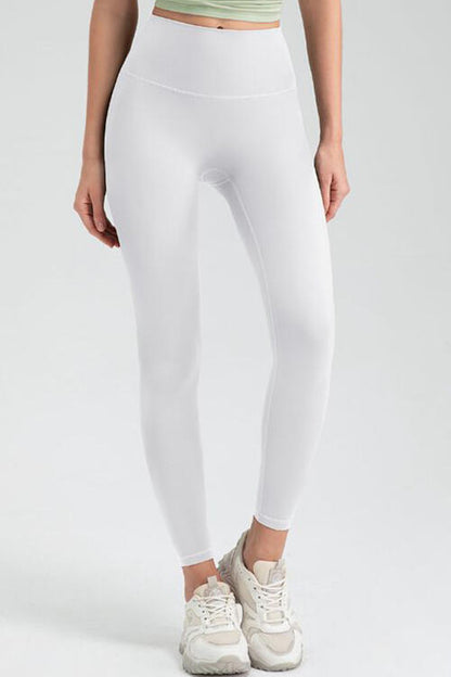 Wide Waistband High Waist Sport Leggings - FitFemme.Shop