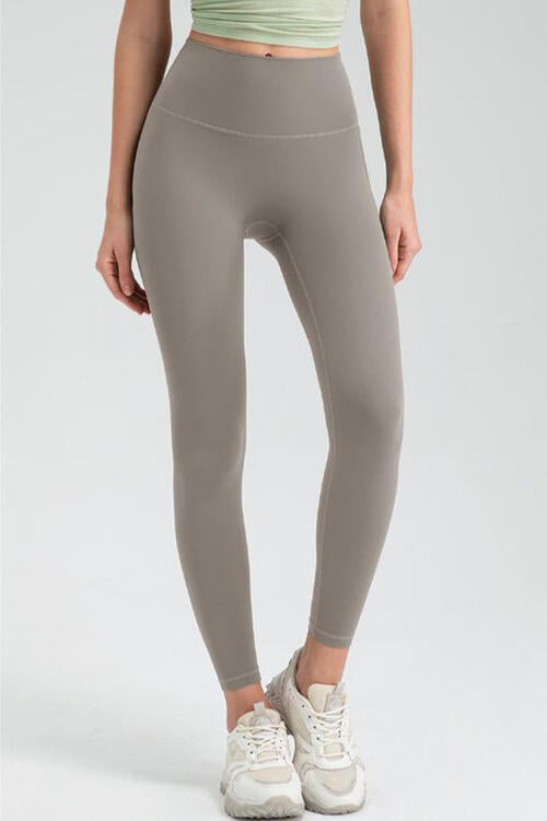 Wide Waistband High Waist Sport Leggings - FitFemme.Shop