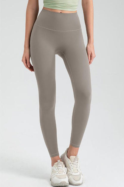 Wide Waistband High Waist Sport Leggings - FitFemme.Shop