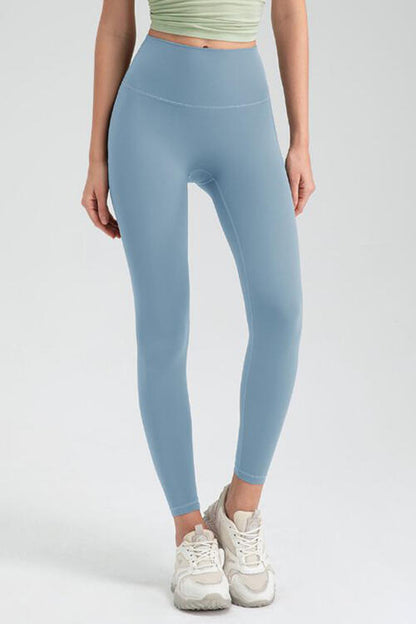 Wide Waistband High Waist Sport Leggings - FitFemme.Shop