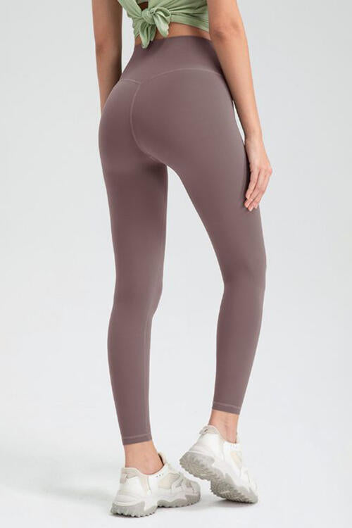 Wide Waistband High Waist Sport Leggings - FitFemme.Shop