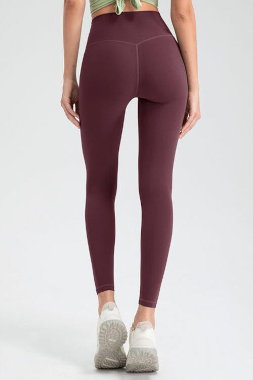 Wide Waistband High Waist Sport Leggings - FitFemme.Shop
