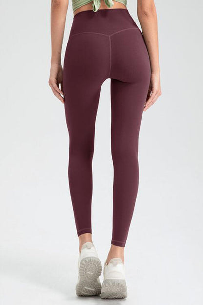 Wide Waistband High Waist Sport Leggings - FitFemme.Shop