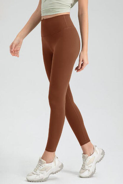 Wide Waistband High Waist Sport Leggings - FitFemme.Shop