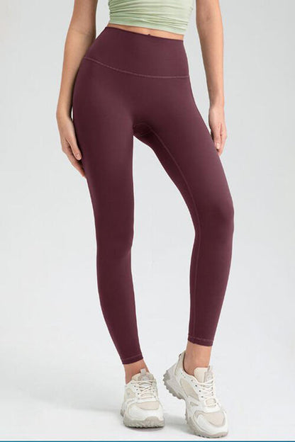 Wide Waistband High Waist Sport Leggings - FitFemme.Shop