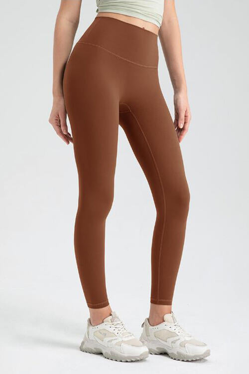 Wide Waistband High Waist Sport Leggings - FitFemme.Shop