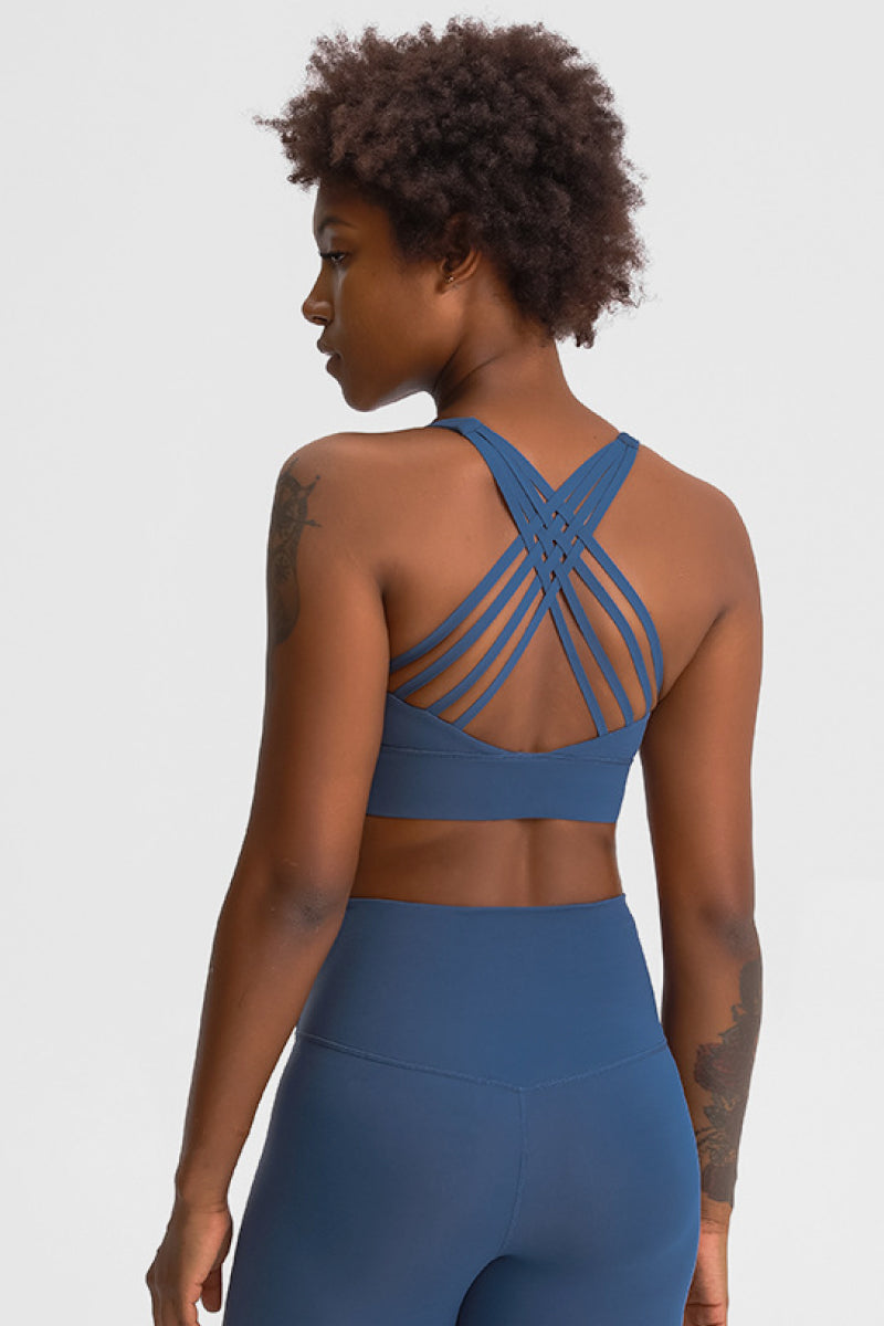 Millennia Eight Strap Sports Bra - FitFemme.Shop