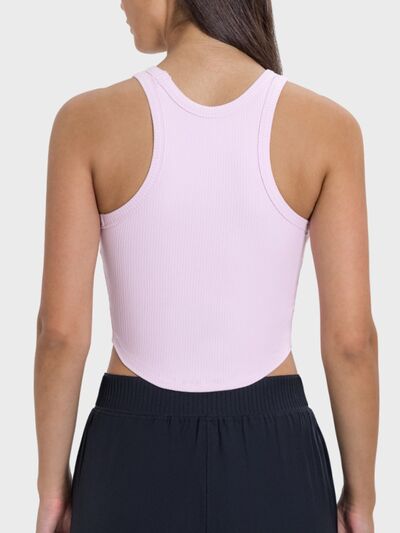 Millennia Round Neck Racerback Active Tank - FitFemme.Shop